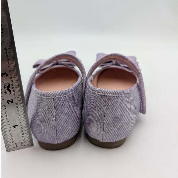 Nordstrom Kids' Blairre Big Bow Mary Jane Flat Purple Shimmer Size US12M EU30 - Picture 4 of 11